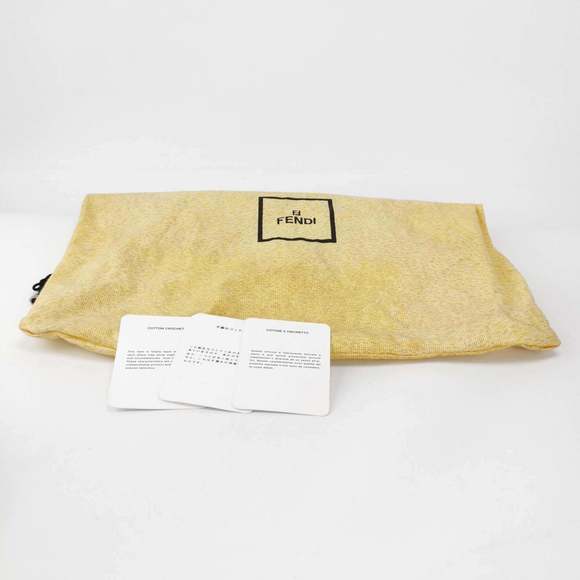 Fendi Mamma Baguette Bag Pink Crochet Shoulder Bag - Picture 11 of 11